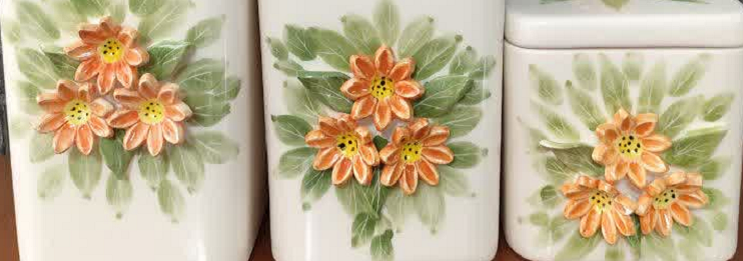 سرویس پا سماوری گل برجسته | سرامیکی | کد 07 - تصویر 3