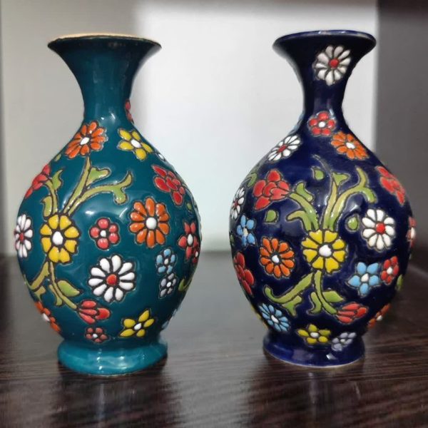 گلدان | میناکاری روی سفال