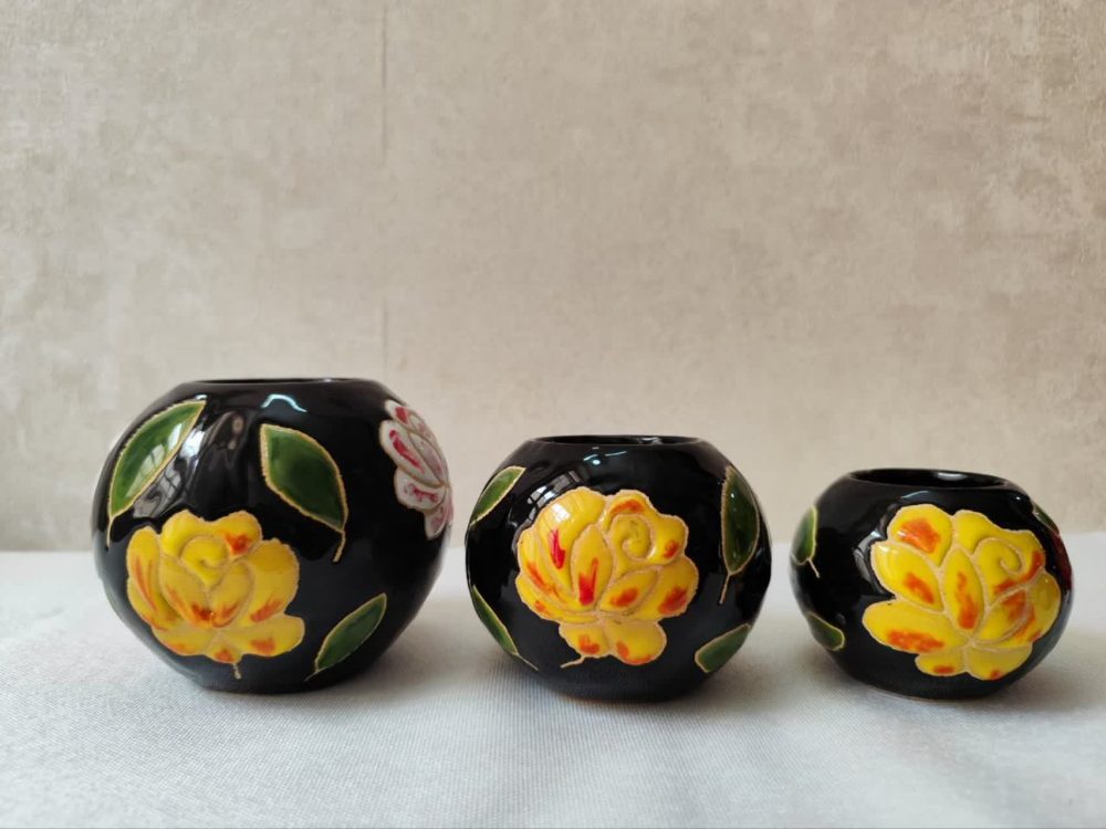 سرویس جا وارمر سرامیکی توپی هفت رنگ - تصویر 4